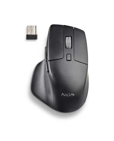 RATON NGS HIT-RB ERGONOMICO RECARGABLE BT WIRELESS MULTI BLACK