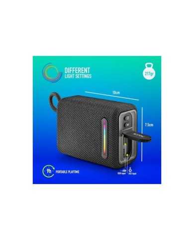ALTAVOCES NGS ROLLER FURIA RGB PORTATIL WATERPROOF IPX6/BT/USB/AUX BLUE
