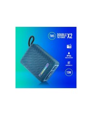 ALTAVOCES NGS ROLLER FURIA RGB PORTATIL WATERPROOF IPX6/BT/USB/AUX BLUE