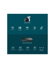 PACK CAMARA TP-LINK VIGI 4X BULLET 3MP POE + GRABADOR IP 8 CH POE