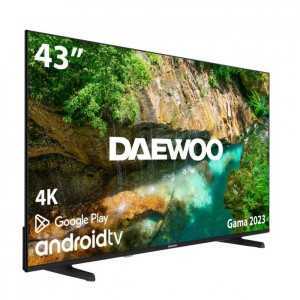 TELEVISOR LED DAEWOO 43 4K UHD USB SMART TV ANDROID WIFI BLUETOOTH CHROMEC