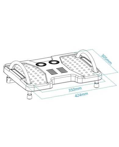 REPOSAPIES ERGONOMICO TOOQ CONFORT GREY