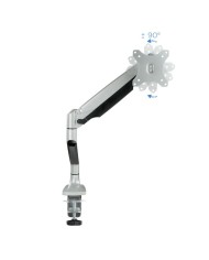 SOPORTE DE MESA TV MONITOR TOOQ GIRATORIO INCLINABLE 13-32 1 BRAZO SILVER