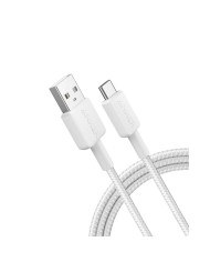 CABLE ANKER 322 USB-A TO USB-C TRENZADO 1.8M 45W WHITE CABLE ANKER 322 USB-A TO USB-C TRENZADO 1.8M 45W WHITE