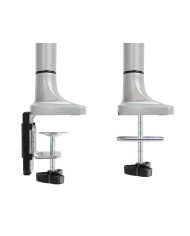 SOPORTE DE MESA TV MONITOR TOOQ GIRATORIO INCLINABLE 13-32 1 BRAZO SILVER