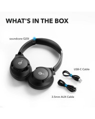 AURICULARES ANKER SOUNDCORE Q20I WIRELESS BLUETOOTH USB-C BLACK