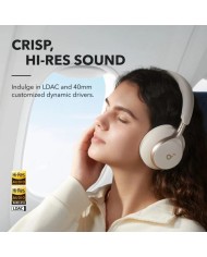 AURICULARES ANKER SOUNDCORE SPACE ONE WIRELESS BLUETOOTH USB-C WHITE