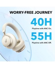 AURICULARES ANKER SOUNDCORE SPACE ONE WIRELESS BLUETOOTH USB-C WHITE