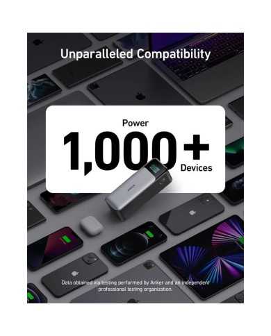 POWERBANK ANKER 737 GEN2 2XUSB-C + 1XUSB-A 140W FAST CHARGE 24000MAH BLACK POWERBANK ANKER 737 GEN2 2XUSB-C + 1XUSB-A 140W FAST CHARGE 24000MAH BLACK