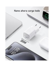 CARGADOR ANKER 511 NANO 3 30W 20V FAST CHARGE USB-C WHITE