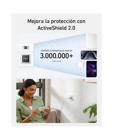 CARGADOR ANKER 511 NANO 3 30W 20V FAST CHARGE USB-C WHITE CARGADOR ANKER 511 NANO 3 30W 20V FAST CHARGE USB-C WHITE