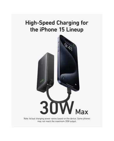 POWERBANK ANKER 545 NANO 10000MAH 30W USB-C BLACK