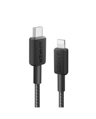 CABLE ANKER 322 USB-C TO LIGHTNING TRENZADO 0.9M 30W BLACK CABLE ANKER 322 USB-C TO LIGHTNING TRENZADO 0.9M 30W BLACK