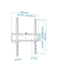 SOPORTE TV MONITOR TOOQ 32-55 40KG BLACK
