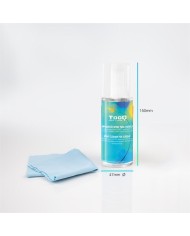 KIT TOOQ SPRAY LIMPIADOR PANTALLA 150ML + PAÑO MICROFIBRA