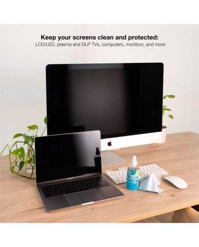 KIT TOOQ SPRAY LIMPIADOR PANTALLA 150ML + PAÑO MICROFIBRA