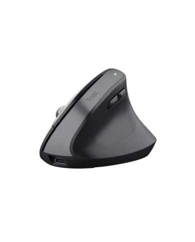 RATON TRUST BAYO+ ERGONOMICO 2400 DPI WIRELESS BLACK