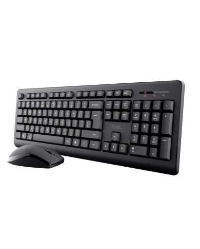 TECLADO + RATON TRUST PRIMO WIRELESS BLACK