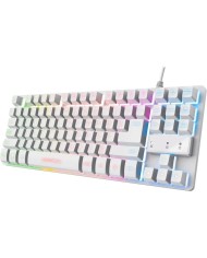TECLADO TRUST GAMING GXT 833W THADO METALICO USB RGB WHITE TECLADO TRUST GAMING GXT 833W THADO METALICO USB RGB WHITE