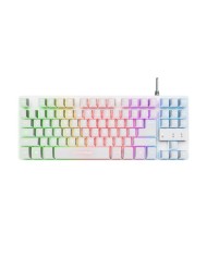 TECLADO TRUST GAMING GXT 833W THADO METALICO USB RGB WHITE