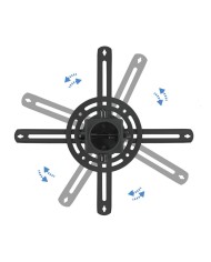 SOPORTE PROYECTOR TOOQ TECHO GIRATORIO E INCLINABLE BLACK SOPORTE PROYECTOR TOOQ TECHO GIRATORIO E INCLINABLE BLACK