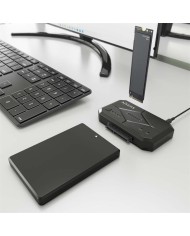 DOCK STATION CLONE AISENS 3.5/2.5 SATA M2 NVME USB 3.0 BLACK