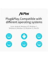 LECTOR CODIGOS AVPOS BP760 OMNIDIRECCIONAL SOBREMESA USB 1D +2D + QR