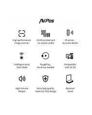 LECTOR CODIGOS AVPOS BP760 OMNIDIRECCIONAL SOBREMESA USB 1D +2D + QR