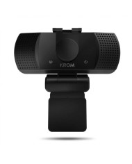 WEBCAM KROM KAM FULL HD USB BLACK + TRIPODE