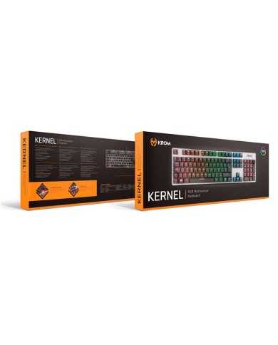 TECLADO GAMING KROM KERNEL MECANICO USB RGB RETROILUMINADO