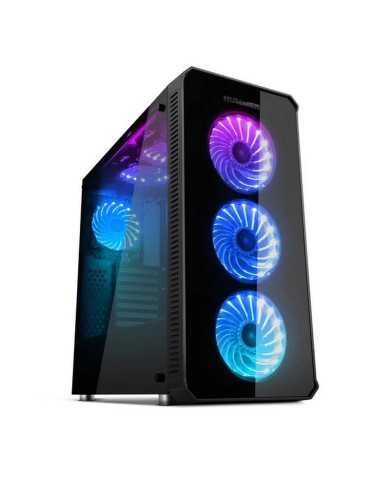 CAJA ORDENADOR GAMING NOX HUMMER TGX ATX RGB BLACK