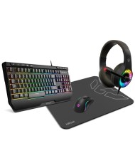 TECLADO + RATON + AURICULARES + ALFOMBRILLA KROM GAMING KENYA BUNDLE