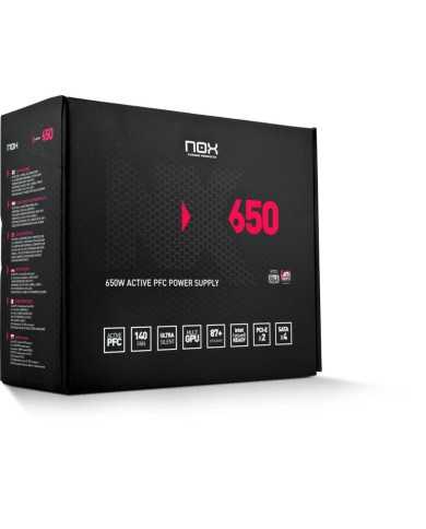 FUENTE DE ALIMENTACION NOX NX650 650W BLACK FUENTE DE ALIMENTACION NOX NX650 650W BLACK