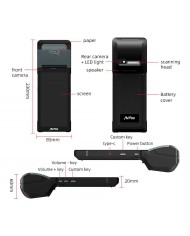 CAPTURADOR PDA IMPRESORA AVPOS TC600 6 OCTA/4GB/128GB/WIFI/BT/NFC/2D/4G