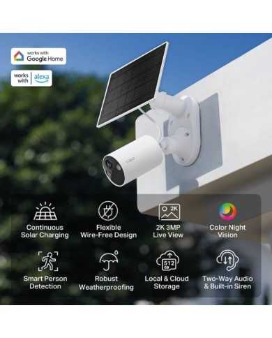 KIT TC82 TP-LINK CAMARA IP EXTERIOR + PANEL SOLAR POWERED KIT TC82 TP-LINK CAMARA IP EXTERIOR + PANEL SOLAR POWERED