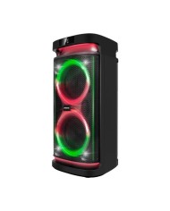 ALTAVOZ PHOENIX RUMBLEBOSS USB MICROSD FM BT RGB 80W KARAOKE + 2 MICROFONOS