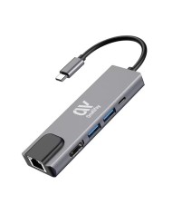 DOCK HUB ONEWAY USB-C 5 EN 1 HDMI/RJ45/USB 3.0/USB-C PD SILVER DOCK HUB ONEWAY USB-C 5 EN 1 HDMI/RJ45/USB 3.0/USB-C PD SILVER