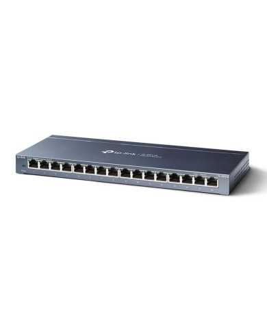 SWITCH TP-LINK 16 PUERTOS GIGABIT TL-SG1016P POE+ METALICA