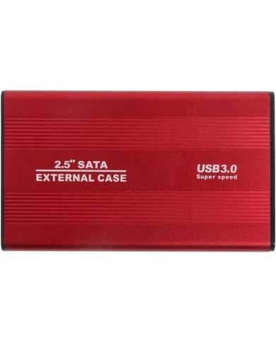 CAJA EXTERNA ONEWAY HDD 2.5 SATA USB 3.0 RED