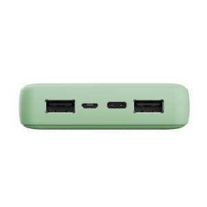 POWERBANK TRUST PRIMO 20000MAH USB + USB-C 2A GREEN