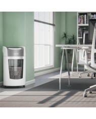 DESTRUCTORA LEITZ IQ OPTIMAX OFFICE P5 AUTOMATICA 35L WHITE