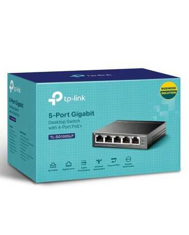 SWITCH TP-LINK GIGABIT 5 PUERTOS 4 POE+ TL-SG1005LP SWITCH TP-LINK GIGABIT 5 PUERTOS 4 POE+ TL-SG1005LP