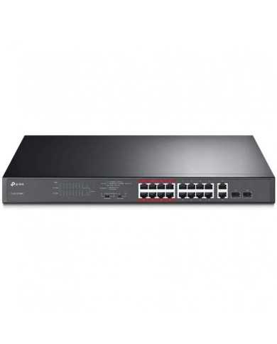 SWITCH TP-LINK GIGABIT 16 PUERTOS + 2 POE+ TL-SL1218MP RACK SWITCH TP-LINK GIGABIT 16 PUERTOS + 2 POE+ TL-SL1218MP RACK