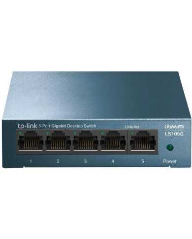 SWITCH TP-LINK GIGABIT 5 PUERTOS POE+ LS105GP