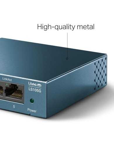 SWITCH TP-LINK GIGABIT 5 PUERTOS POE+ LS105GP SWITCH TP-LINK GIGABIT 5 PUERTOS POE+ LS105GP