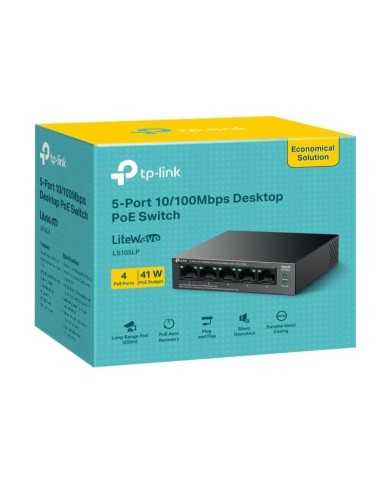 SWITCH TP-LINK ETHERNET 5 PUERTOS POE+ LS105LP SWITCH TP-LINK ETHERNET 5 PUERTOS POE+ LS105LP