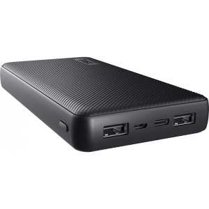 POWERBANK TRUST PRIMO 20000MAH 2A USB + USB-C + MICRO-USB ECO BLACK