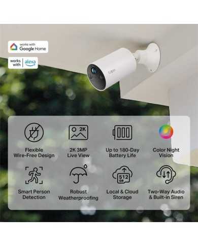 CAMARA IP EXTERIOR TP-LINK TC82 2K 3MP IP65 CAMARA IP EXTERIOR TP-LINK TC82 2K 3MP IP65