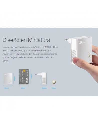 POWERLINE TP-LINK TL-PA4010KIT ETHERNET 2UDS 500M
