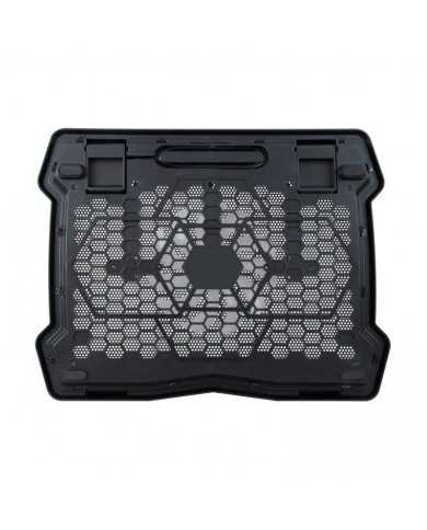 SOPORTE REFRIGERADOR NOTEBOOK CONCEPTRONIC ALUMINIO 15.6 ERGONOMICO BLACK